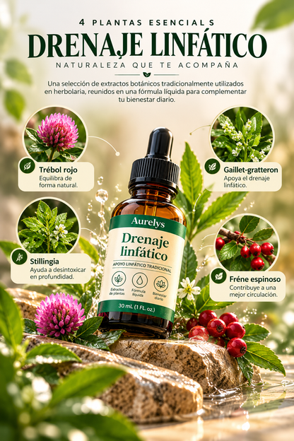 Aurelys™ Drenaje Linfático-Fórmula Herbal en Gotas 30 ml