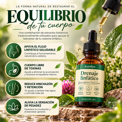 Aurelys™ Drenaje Linfático-Fórmula Herbal en Gotas 30 ml