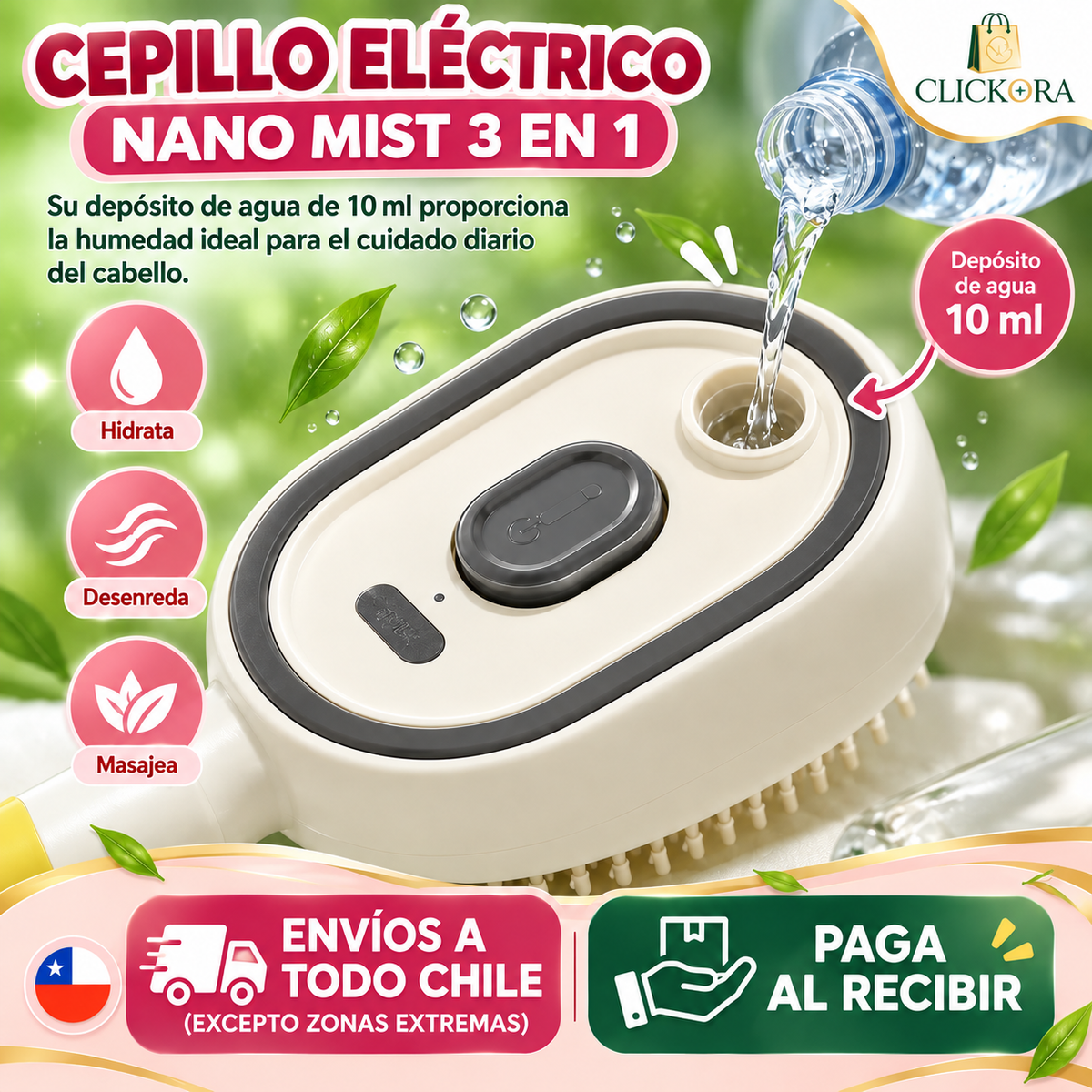 Cepillo A Vapor Electrico Reduce Friz
