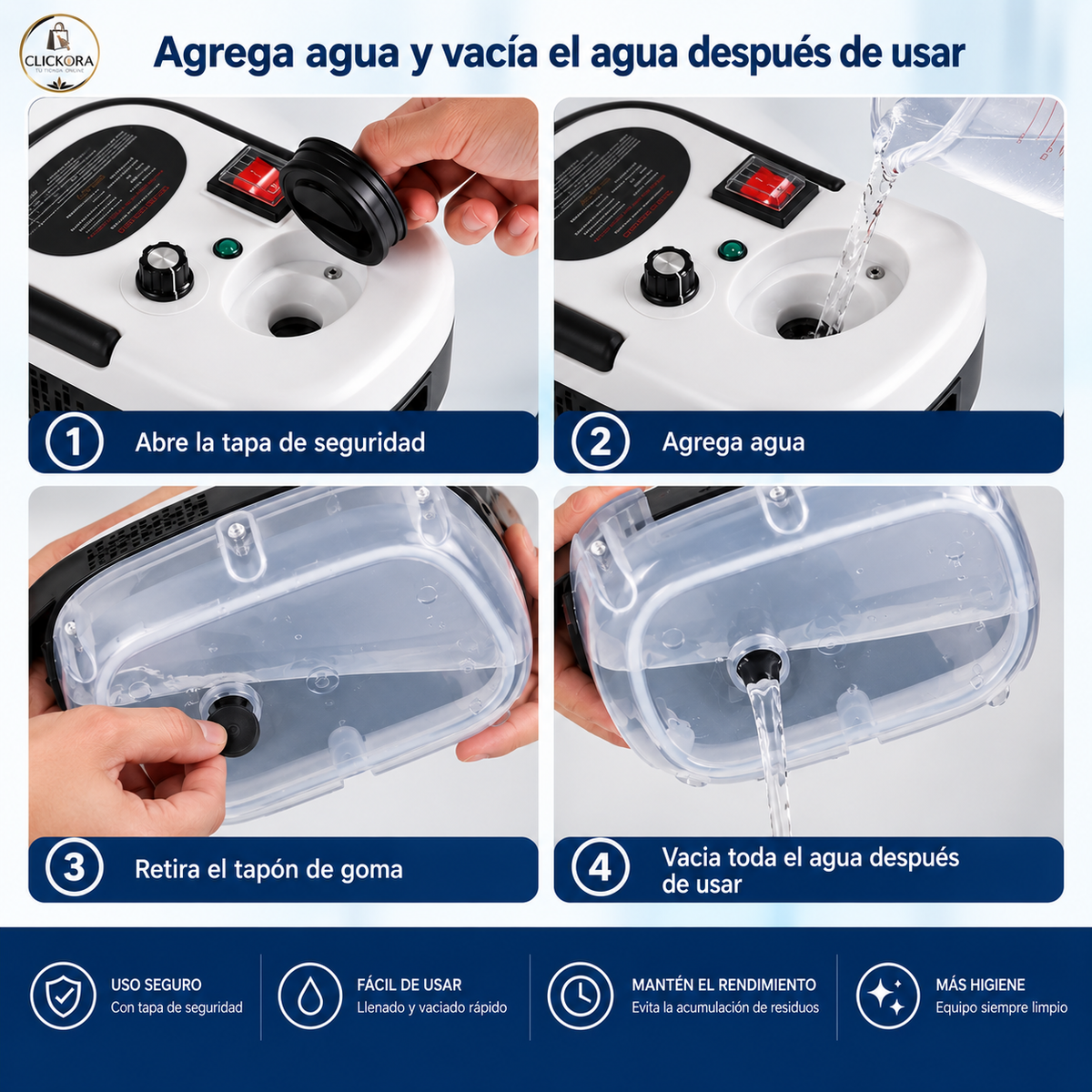 Limpiador a Vapor a Presión 2500W Portátil 💨✨