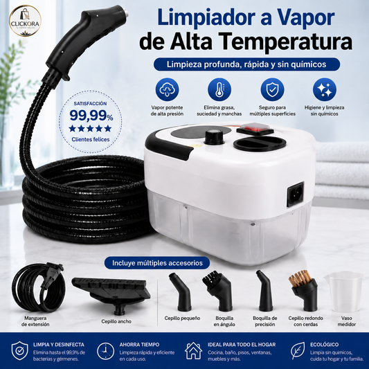 Limpiador a Vapor a Presión 2500W Portátil 💨✨