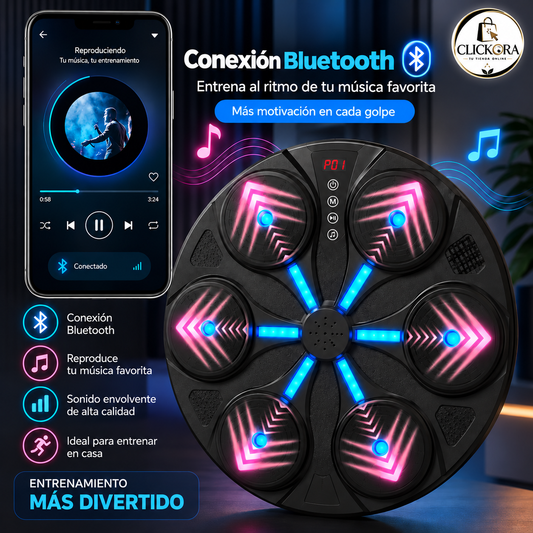 Maquina Boxeo con Bluetooth y guantes