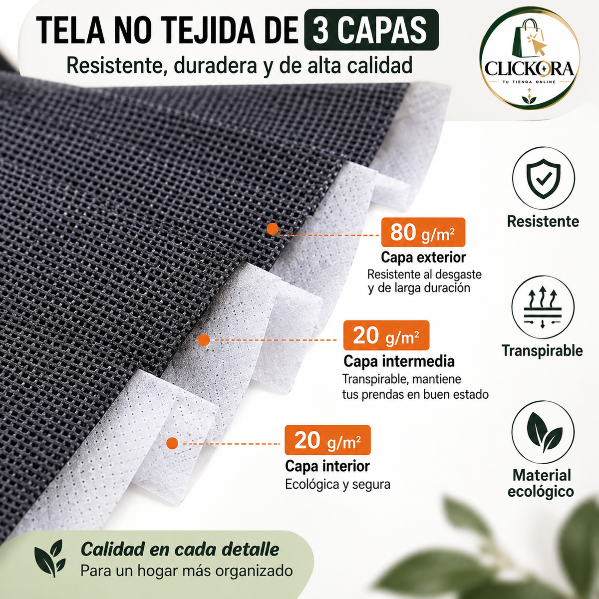 ✨ OrdenBox™ – Set 3 Cajas Organizadoras Plegables con Visor