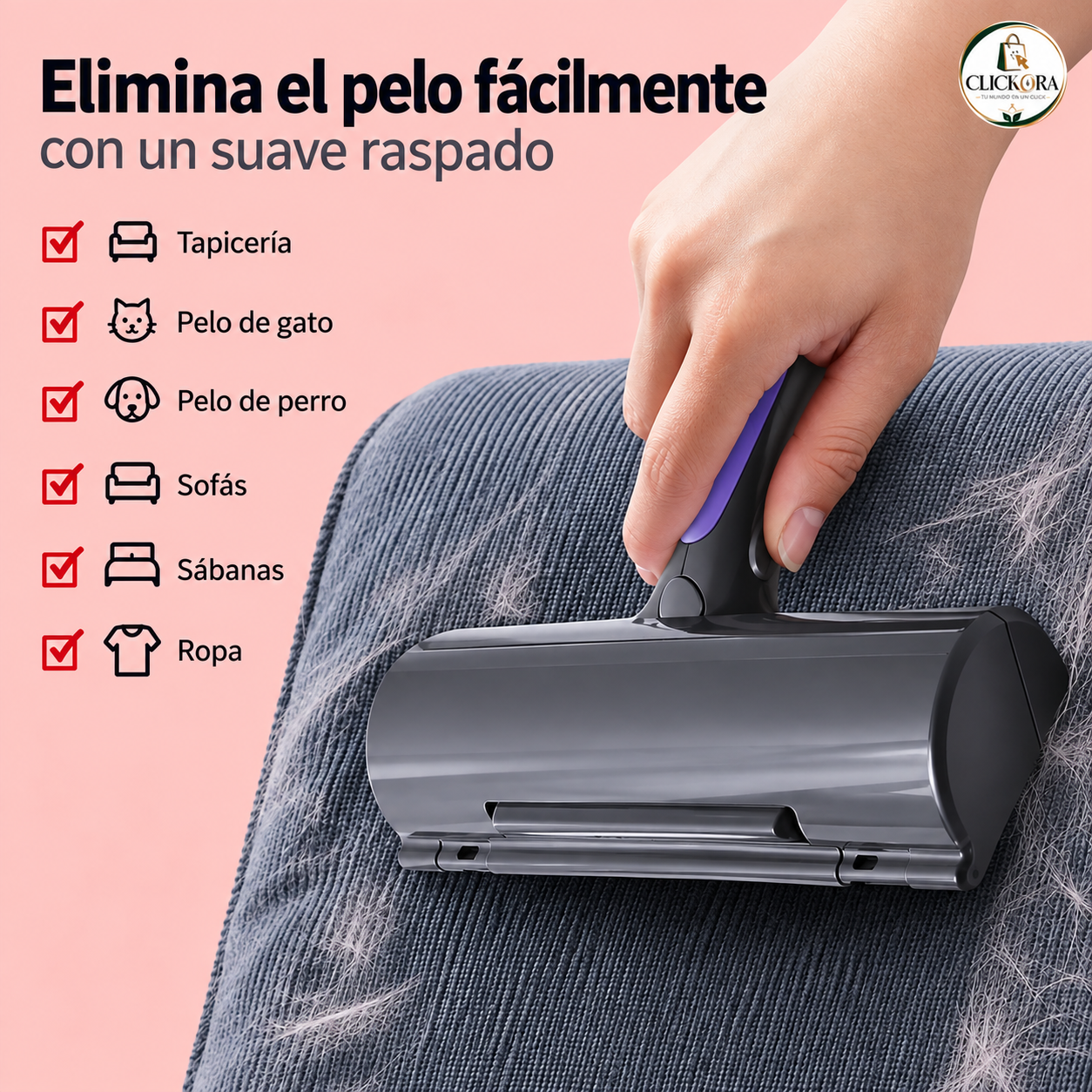 Rodillo removedor de pelos para Mascotas🐾