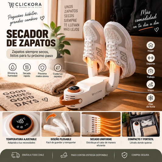 Secador eléctrico para zapatos – secado rápido y práctico 👟💨