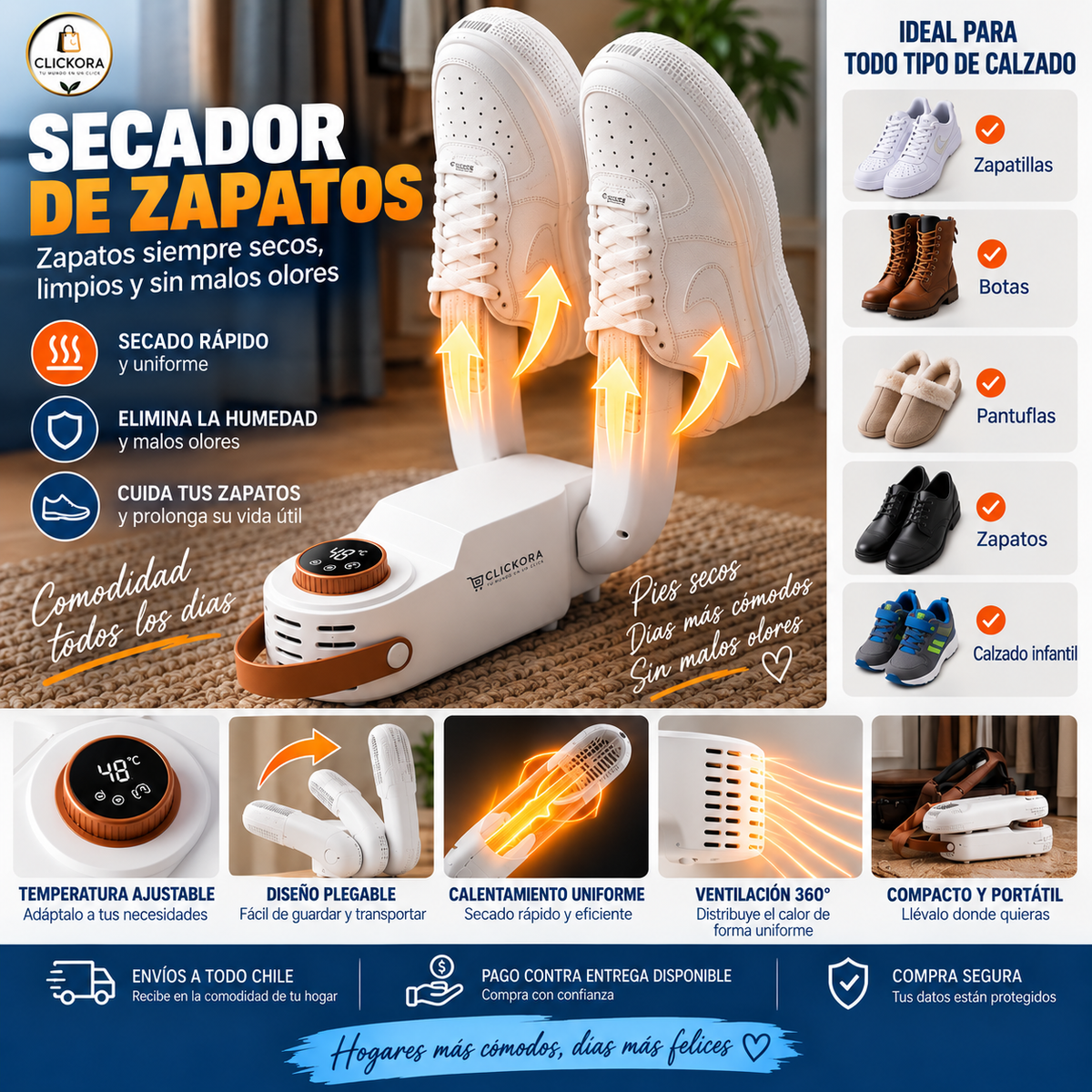 Secador de Zapatos Electrico