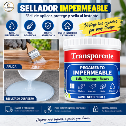 💧 Sellador Líquido Impermeable Transparente + Brocha