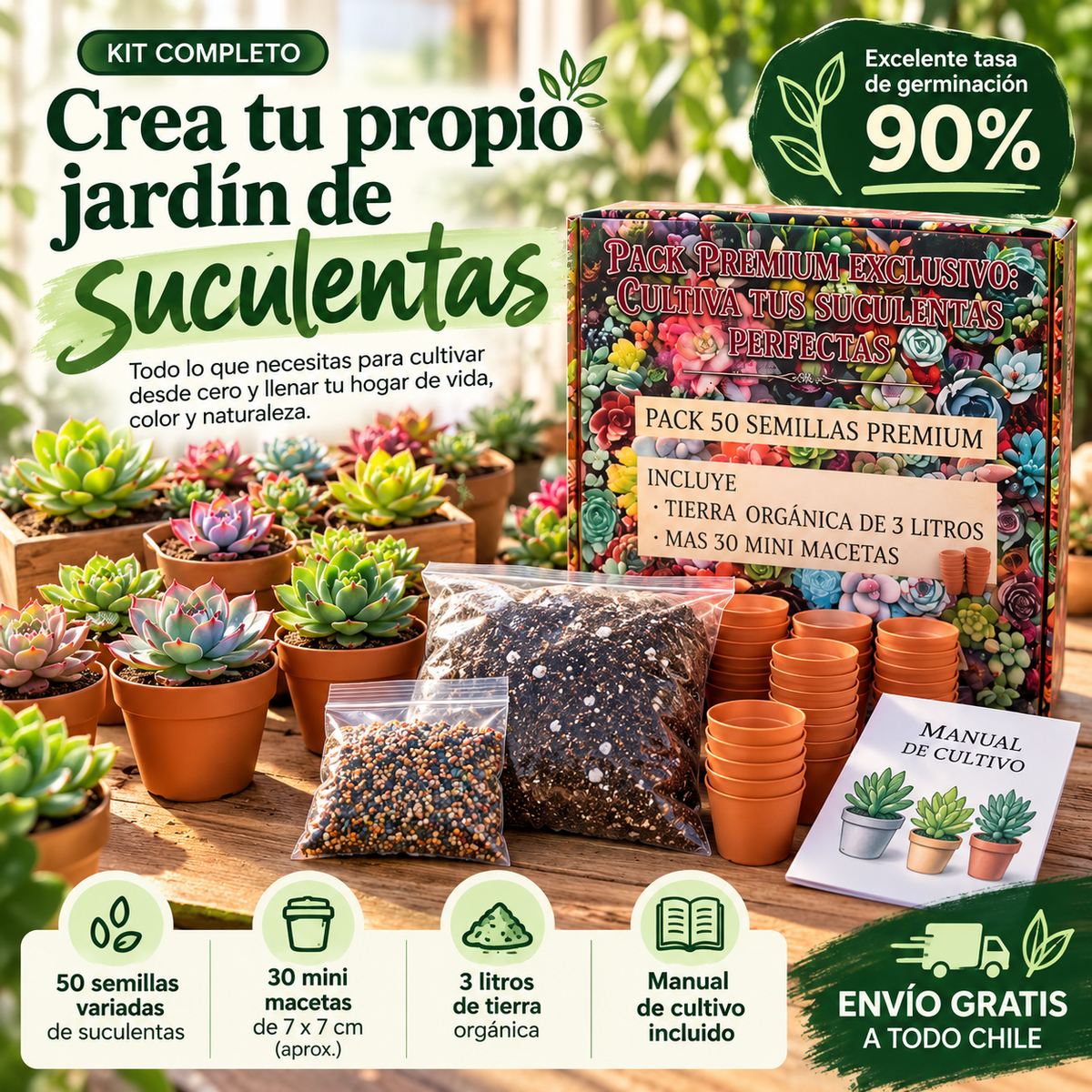 Mega Pack Colección suculentas